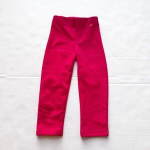 Zara Girl New Cropped Pants in Holiday Red NWOT